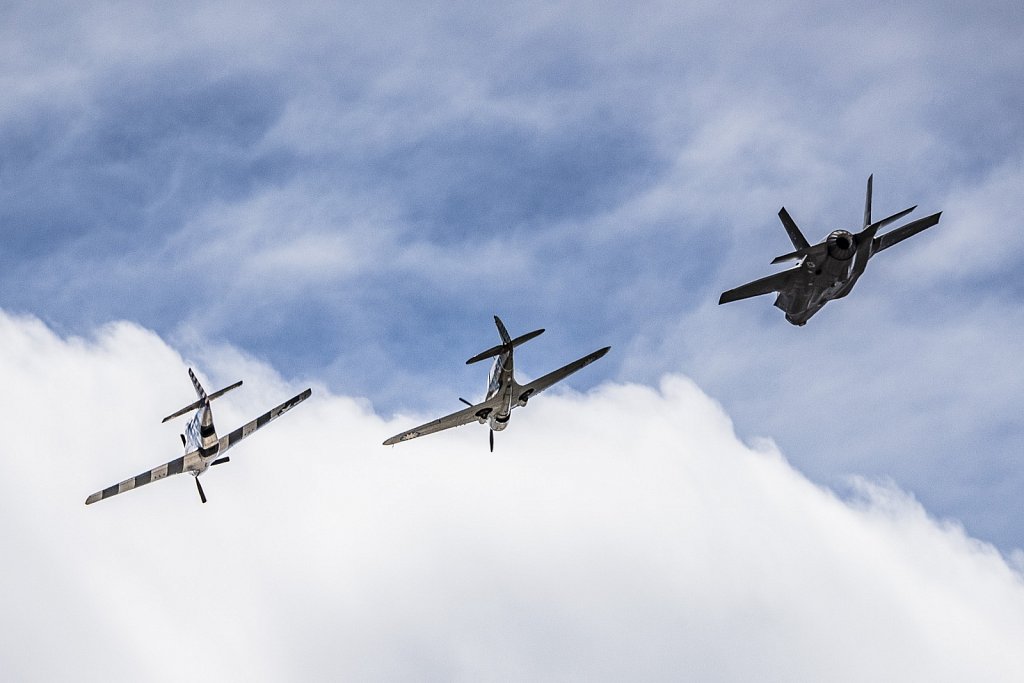 P-40, P-47 and F-35