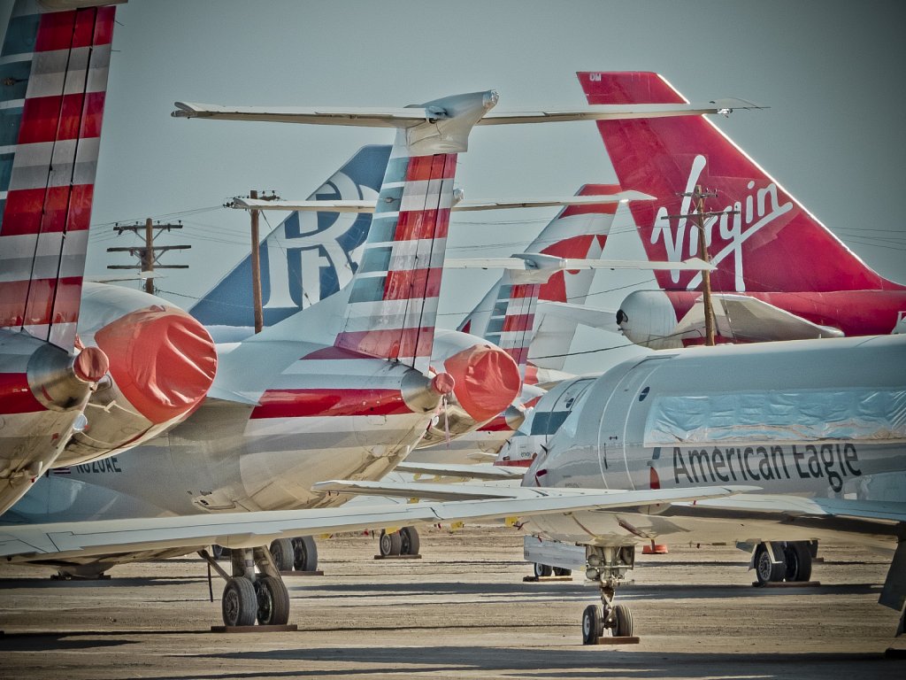 Parked Airplanes