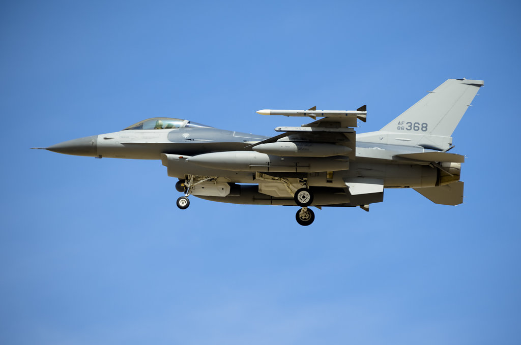 F-16 Prepares to Land